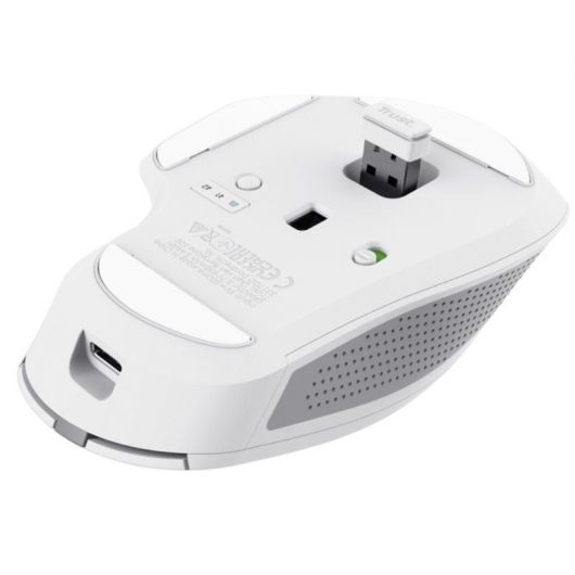 Ratón Inalámbrico por Bluetooth Trust Ozaa+/ Batería recargable/ Hasta 3200 DPI/ Blanco 5 Ratón Inalámbrico por Bluetooth Trust Ozaa+/ Batería recargable/ Hasta 3200 DPI/ Blanco