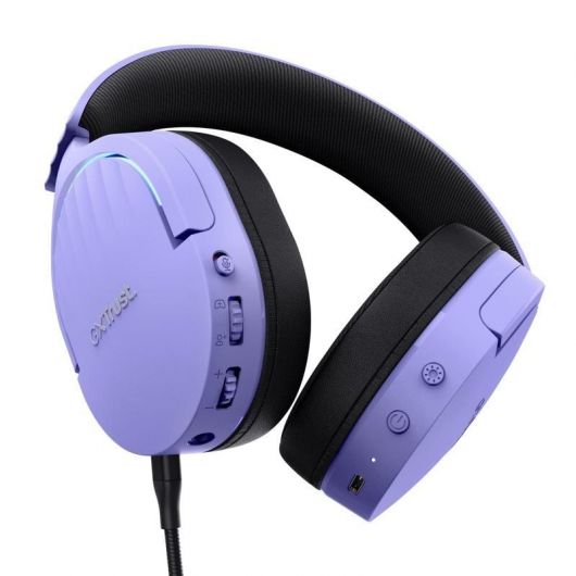 Auriculares Gaming Inalámbricos con Micrófono Trust Gaming GXT 491 Fayzo/ Bluetooth/ Jack 3 Auriculares Gaming Inalámbricos con Micrófono Trust Gaming GXT 491 Fayzo/ Bluetooth/ Jack 3.5/ Morados