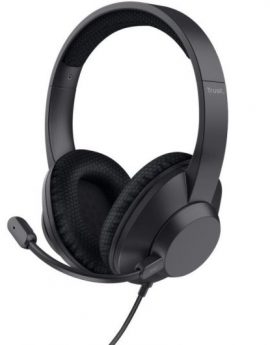 Auriculares Trust Ayda Max USB-ENC/ con Micrófono/ USB/ Negros