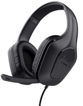 Auriculares Gaming con Micrófono Trust Gaming GXT 417 Zirox/ Jack 3.5/ Negros
