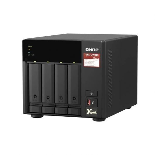 NAS QNAP TS-473A-8G/ 4 Bahías 3.5'- 2 NAS QNAP TS-473A-8G/ 4 Bahías 3.5'- 2.5'/ 8GB DDR4/ Formato Torre