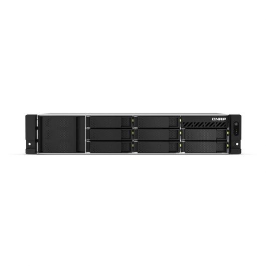 QNAP TS-873AeU-RP NAS Bastidor (2U) Ryzen Embedded V1500B 4GB DDR4 0TB QuTS hero Negro