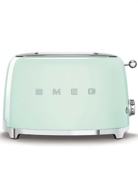 Smeg TSF01PGEU Tostadora 2 Rebanadas 950W Verde Pastel