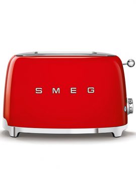 Smeg TSF01RDEU Tostadora 2 Rebanadas 950W Rojo