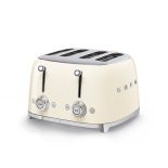 Smeg TSF03CREU Tostadora 4 Rebanadas 2000W Crema