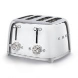 Smeg TSF03SSEU Tostadora 4 Rebanadas 2000W Acero