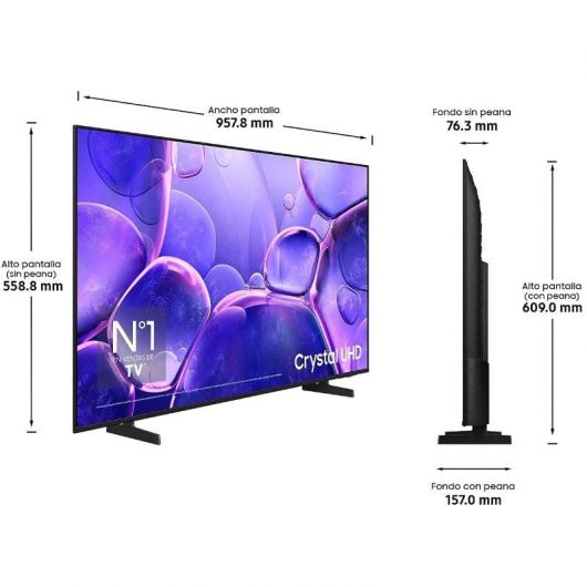 Televisor Samsung LED Crystal UHD TU43U8005FU 43'/ Ultra HD 4K/ Smart TV/ WiFi 2 Televisor Samsung LED Crystal UHD TU43U8005FU 43'/ Ultra HD 4K/ Smart TV/ WiFi