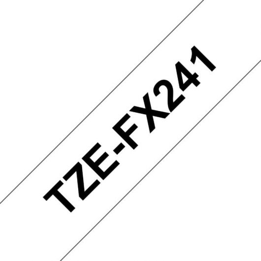 Cinta Laminada Original Rotuladora Brother TZe-FX241/ Blanca 3 Cinta Laminada Original Rotuladora Brother TZe-FX241/ Blanca