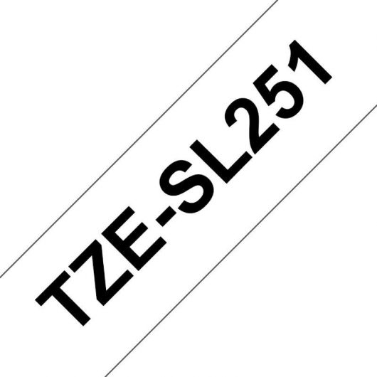 Cinta Laminada Original Rotuladora Brother TZe-SL251/ Blanca 3 Cinta Laminada Original Rotuladora Brother TZe-SL251/ Blanca