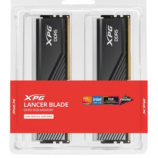 ADATA XPG Lancer Blade 32GB DDR5 6000MHz 2x16GB CL36 RGB Negro 4 ADATA XPG Lancer Blade 32GB DDR5 6000MHz 2x16GB CL36 RGB Negro