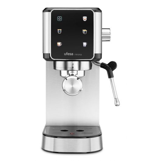 Cafetera Espresso Ufesa Arona 1L 20 bares Thermoblock Panel táctil Vaporizador