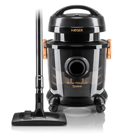 Haeger AquaClean VC-12W.044A Aspiradora de Suelo en Seco/Húmedo 1200W Negra