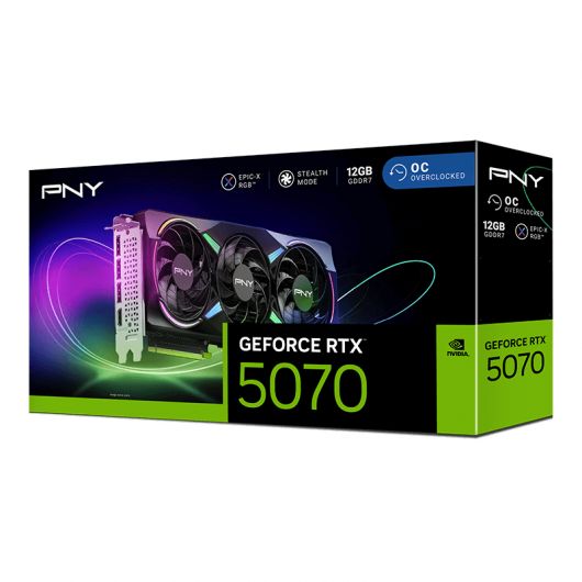 PNY GeForce RTX 5070 EPIC-X RGB OC NVIDIA 12GB GDDR7 4 PNY GeForce RTX 5070 EPIC-X RGB OC NVIDIA 12GB GDDR7