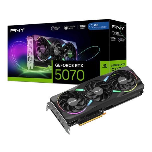 PNY GeForce RTX 5070 EPIC-X RGB OC NVIDIA 12GB GDDR7 5 PNY GeForce RTX 5070 EPIC-X RGB OC NVIDIA 12GB GDDR7