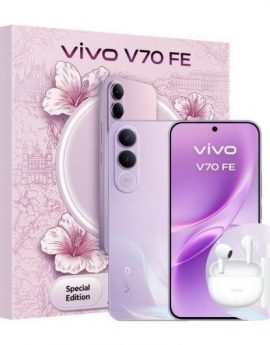 Smartphone Vivo V70 FE 8GB/ 256GB/ 6.83'/ 5G/ Púrpura/ Incluye Cargador + Auriculares