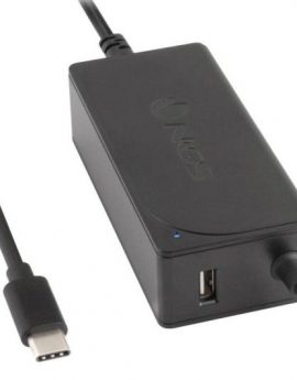 Cargador de Portátil NGS W-65W TYPE C/ 65W/ Automático/ Voltaje 12-20V/ 1 USB