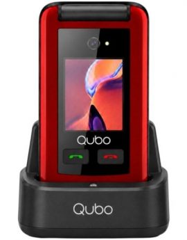 Teléfono Móvil Qubo X-247RDC 4G para Personas Mayores/ Rojo