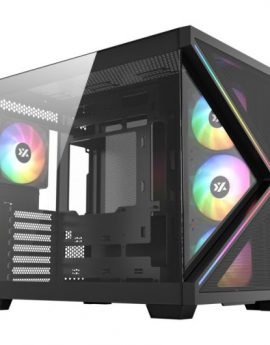 Caja ATX XYZ QUBEX - Vidrio Templado ARGB USB-C Cubic Mesh Negra/Blanca