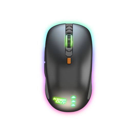 Keep Out X5PRO Ratón Gaming Ambidextro USB Óptico 4000 DPI Negro