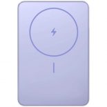Powerbank 5000mAh Xiaomi Super Slim Magnetic Power Bank 5000/ Wireless/ Púrpura/ Incluye Cable USB Tipo-C