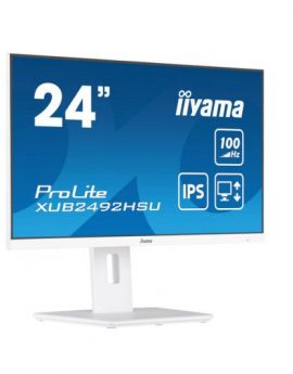 iiyama ProLite XUB2492HSU-W6 monitor 60.5 cm (23.8') 1920 x 1080 Pixeles FullHD LED Blanco