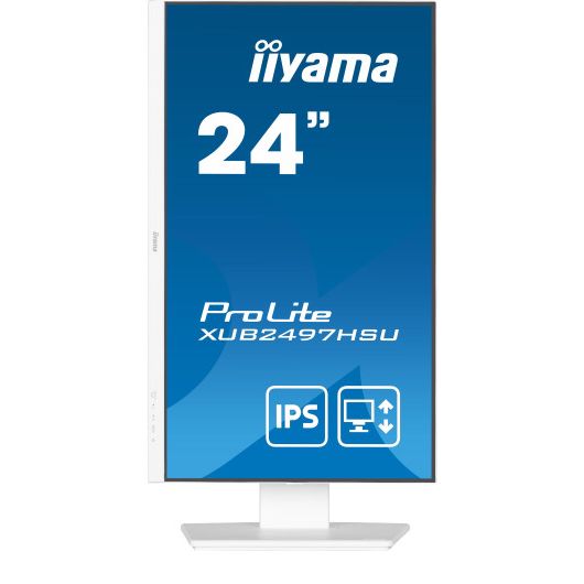iiyama ProLite XUB2497HSU-W2 Monitor 23 iiyama ProLite XUB2497HSU-W2 Monitor 23.8' IPS 100Hz FullHD LED Blanco Altura Ajustable Hub USB Altavoces