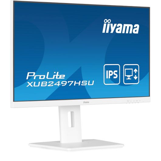 iiyama ProLite XUB2497HSU-W2 Monitor 23 iiyama ProLite XUB2497HSU-W2 Monitor 23.8' IPS 100Hz FullHD LED Blanco Altura Ajustable Hub USB Altavoces