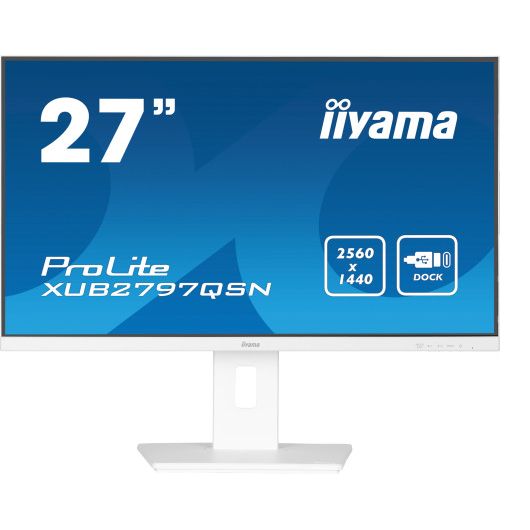 iiyama XUB2797QSN-W2 pantalla para PC 68.6 cm (27') 2560 x 1440 Pixeles 4K Ultra HD LED Blanco