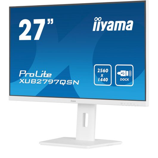 iiyama XUB2797QSN-W2 pantalla para PC 68 iiyama XUB2797QSN-W2 pantalla para PC 68.6 cm (27') 2560 x 1440 Pixeles 4K Ultra HD LED Blanco