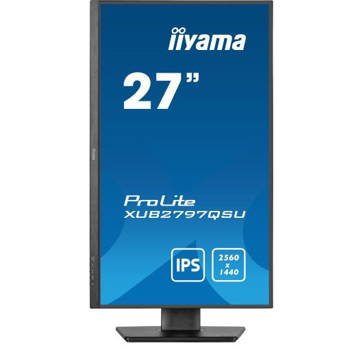 iiyama ProLite XUB2797QSU-B2 Monitor 68 iiyama ProLite XUB2797QSU-B2 Monitor 68.6 cm (27') 2560 x 1440 Pixeles 4K Ultra HD LED Negro