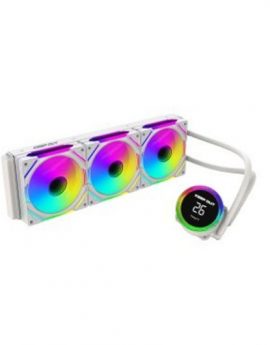 Keep Out XWC-360 PRO Blanco Sistema de Refrigeracion Liquida ArGB Intel Amd Vent 3x120mm Display Temperatura