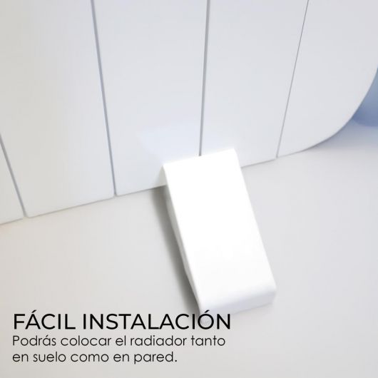 YOEVU Radiador eléctrico bajo consumo 4 elementos 900W de Pared o Pie 6 YOEVU Radiador eléctrico bajo consumo 4 elementos 900W de Pared o Pie