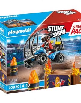 Playmobil Starter Pack Stuntshow Quad con Rampa de Fuego