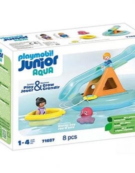 Playmobil Junior Aqua: Isla de Baño con Tobogán